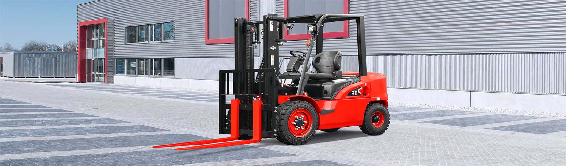 Forklift hire in Wood Green unloading pallets from a commercial truck