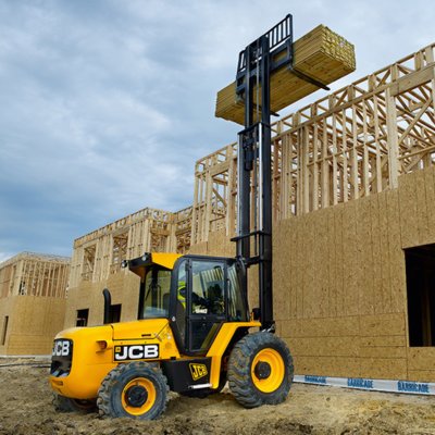 Forklift unloading machinery and industrial equipment in Wood Green