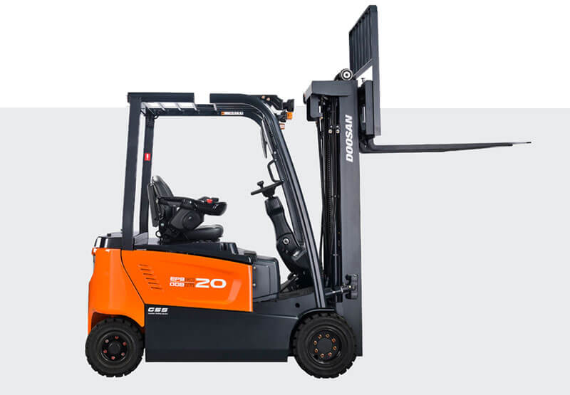 Forklift operator safely handling a commercial load in Wood Green